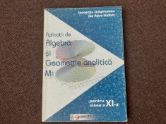 Aplicatii de algebra si geometrie analitica M1 pentru clasa a XI-a Ilie Petre Iambor, Inocentiu Draghicescu