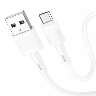 Cablu Date si Incarcare USB-A - microUSB HOCO X83 Victory, 18W, 1m, Alb foto
