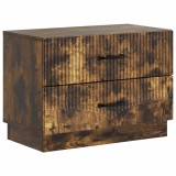 vidaXL Dulap de noapte cu sertar Stejar fumuriu 62 x 34,5 x 44,5 cm 895240
