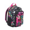 Ghiozdan Scolar Mitama Ergonomic 28L Impermeabil 44cm Roz/Negru - Fete, Scoala, Spatios, Compartimente Multiple, Confortabil si Rezistent