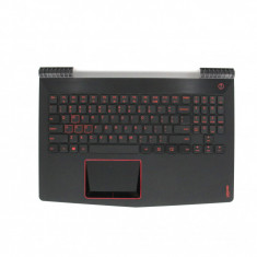 Carcasa superioara cu tastatura palmrest Laptop, Lenovo, Legion Y520-15IKBA Type 80WY, 5CB0N00203, layout US, pentru GTX 1050