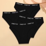 Cumpara ieftin Set 4 perechi de chiloti pentru dama, CH092, Negru