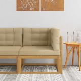vidaXL Sofa Colțar pentru Exterior Poliester Alb 901549
