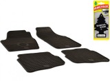 Set Covorase Auto Cauciuc Umbrella Pentru Volkswagen Polo (2001-2009) + Odorizant Auto Bradut Wunder-Baum Black Ice