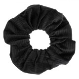 Elastic de Păr, Catifelat Ribbed, Negru, Oem