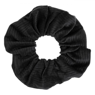 Elastic de Păr, Catifelat Ribbed, Negru foto
