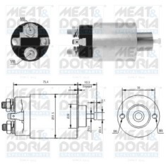 MEAT &amp; DORIA 46167 Solenoid, electromotor
