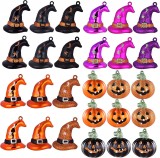 Set de 27 decoratiuni de Halloween EYQ, multicolor, plastic, 16 x 16 cm