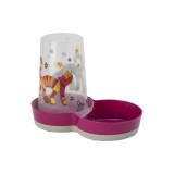 DISPENSER AUTOMAT HRANA SI APA PENTRU PISICI FRIENDS FOREVER PINK 1,5L, flamingo