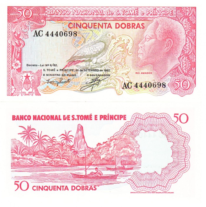 Sao Tome si Principe 50 Dobras 1989 P-59 UNC