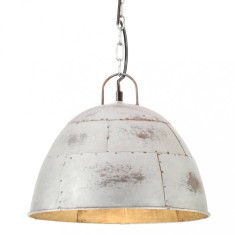 vidaXL Lustra industriala vintage, 25 W, argintiu, rotund, 31 cm E27 foto