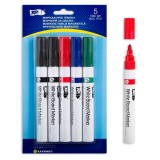 Set Markere Whiteboard, Multicolor, 5 Bucăți, Oem