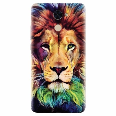 Husa silicon pentru Huawei Y7 Prime 2017, Colorfull Lion foto