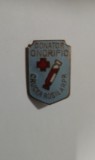 QW9 K 64 - Insigna - tematica medicina - Donator onorific - crucea rosie RPR, Romania de la 1950