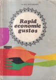 Carte Nina Decusara Rapid Economic Gustos, An 1969, Editura Tehnica, 211 Pagini, Brosata, Romana