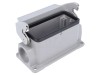 Conector Carcasa HARTING HAN 16B Clichet PG21 Aliaj Aluminiu Montare Panou