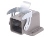 Conector Carcasa HARTING Han A 3A Clichet Orientare 90 Grade Aliaj Zinc Gri
