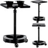 Asistent Coafor T-020A cu Roti, Trepied, Masa Salon Infrumusetare, Vopsire - Mobilier Coafor Enzo, Ajustabil 60-100cm, 40x40cm
