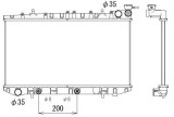 Radiator racire Nissan Primera, 06.1990-10.1996, motor 1.8, 74 kw, benzina, cutie automata, cu/fara AC, 648x340x16 mm, aluminiu brazat/plastic,, Rapid