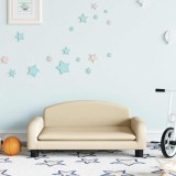 Cumpara ieftin Canapea pentru copii, crem, 70x45x30 cm, material textil
