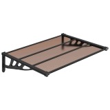 Cumpara ieftin Copertina de usa, negru, 122x90 cm, policarbonat