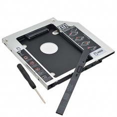 Caddy dvd-rom unitate optica laptop pt hdd SSD / 9.5mm si 12.7mm / NOU foto