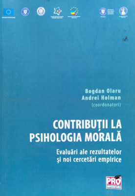 Contributii La Psihologia Morala - Bogdan Olaru ,555950 foto