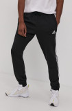 Adidas Pantaloni GK8821 bărbați, culoarea negru, cu imprimeu