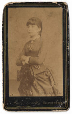 Fotografie CDV - Portret feminin - Maier &amp;amp; Gerstl - Bucuresci - anul 1900 foto