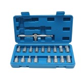 Trusa chei busoane baie ulei cu profil patrat, hex 18 piese Breckner Germany