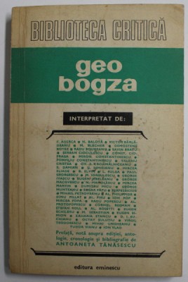 GEO BOGZA interpretat de VICTORIA BARLADEANU,.. TUDOR VIANU , 1976 foto