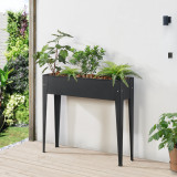 Jardiniera inalta Lelystad&nbsp;98 x 25 x 82 cm antracit [en.casa] HausGarden Leisure, [en.casa]