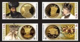 ROMANIA 2022 MAREA UNIRE IN NUMISMATICA Serie 4 valori LP.2396 MNH**, Nestampilat