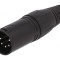 Mufă XLR 5-Pin Tată Neagră Argintată pentru Cablu