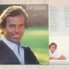 julio iglesias amanti 1981 disc vinyl lp muzica latin pop usoara CBS italy VG+