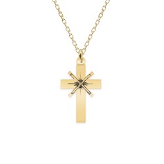 Set lantisor si cruce - argint 925 placat cu aur 24K