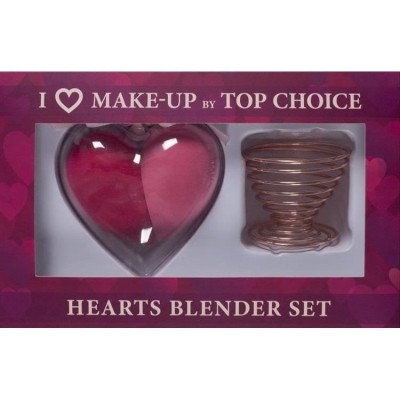 Set 2 bureti machiaj inima cu suport cadou Top Choice 38310 foto