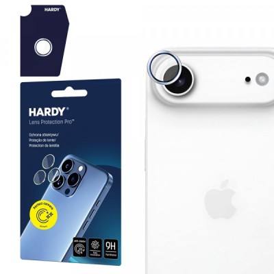 Folie de protectie Camera Spate 3MK Hardy Protection Pro pentru Apple iPhone 17 Air, Sticla Securizata, Argintie foto