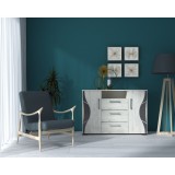 Comoda Laguna Ro, 135x40x84 cm, Stejar K001, MP