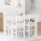 vidaXL Set mobilier de bucătărie, 5 piese, alb