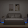 VidaXL Noptiere cu lumini LED, 2 buc., alb, lemn prelucrat