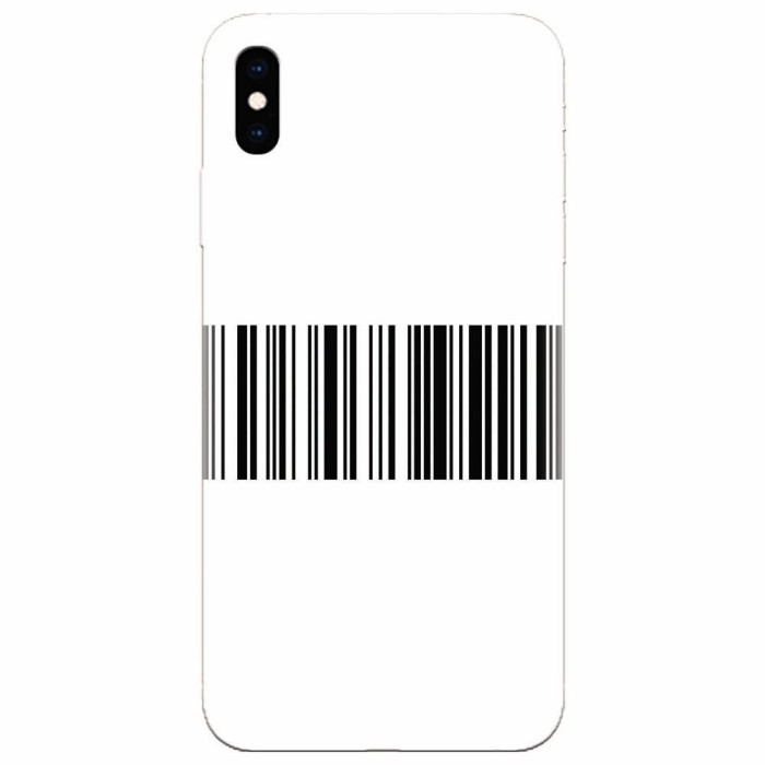 Husa silicon pentru Apple Iphone XS, Bar Code