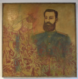 Gheorghe Minescu ( artist UAP Prahova / Ploiesti ) Erou al Neamului Carol I 1977, Istorice, Ulei, Altul