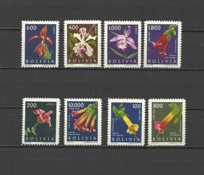 BOLIVIA 1962 FLORI ORHIDEE