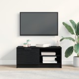 VidaXL Dulap TV, stejar negru, 80x35x36,5 cm, lemn prelucrat