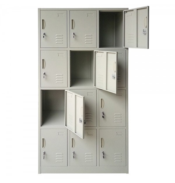 DULAP VESTIAR METALIC PT. VALORI 12 compartimente, 1000x500x1800 mm (LxlxH), PLUS