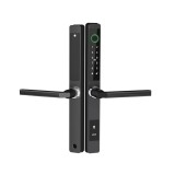 Yala smart ultraslim pentru usi termopan, amprenta, cod, card, aplicatie TTLock, Wi-Fi, negru