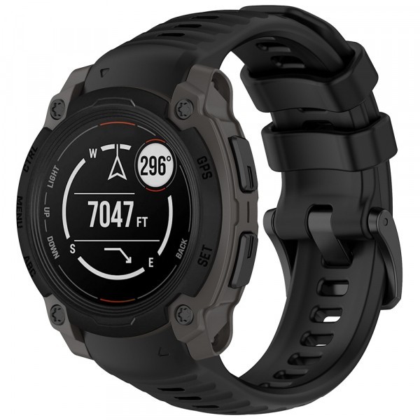 Curea Techsuit W076 pentru Garmin Instinct E 45mm, Neagra