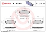 BREMBO P 10 057 PRIME LINE set placute frana,frana disc
