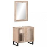vidaXL Set mobilier de baie, 2 piese, lemn masiv de mango 3217100